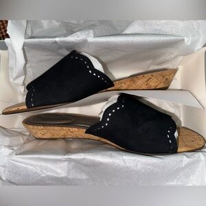 Rockport, Women’s, Black Suede Total Motion Zandra Slide, Brand new in box!!
